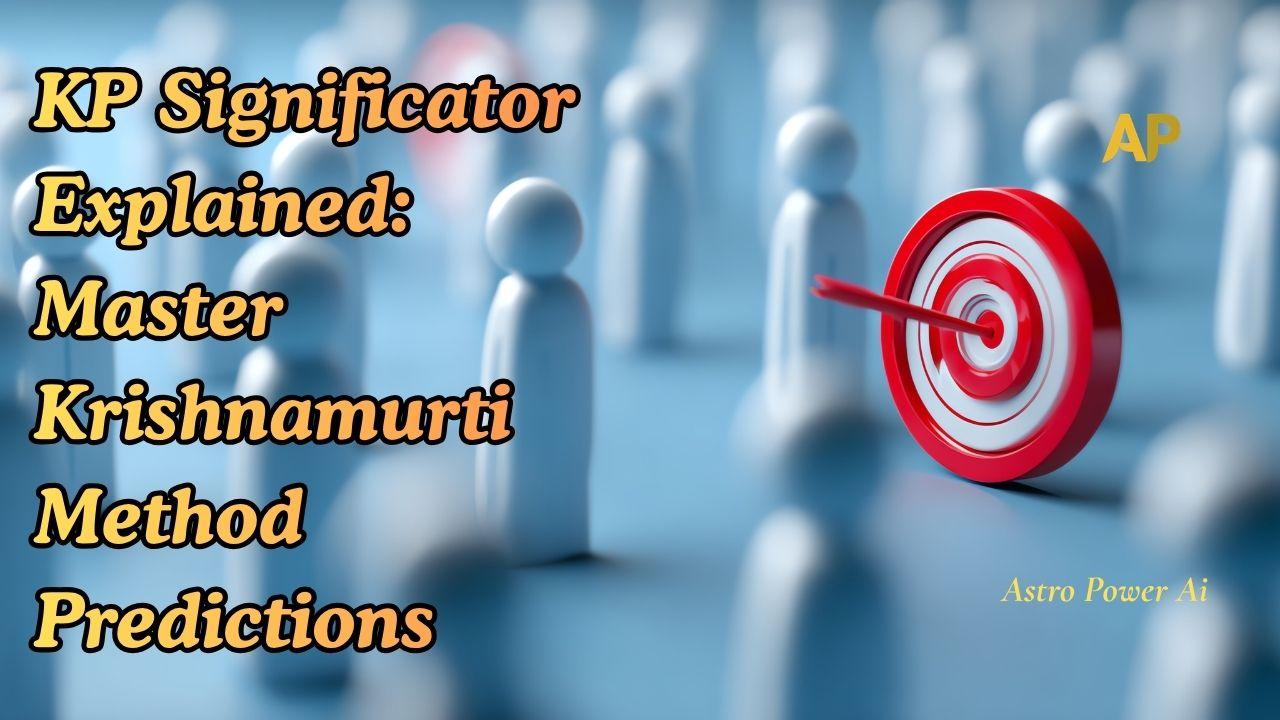 KP Significator Explained: Master Krishnamurti Method Predictions