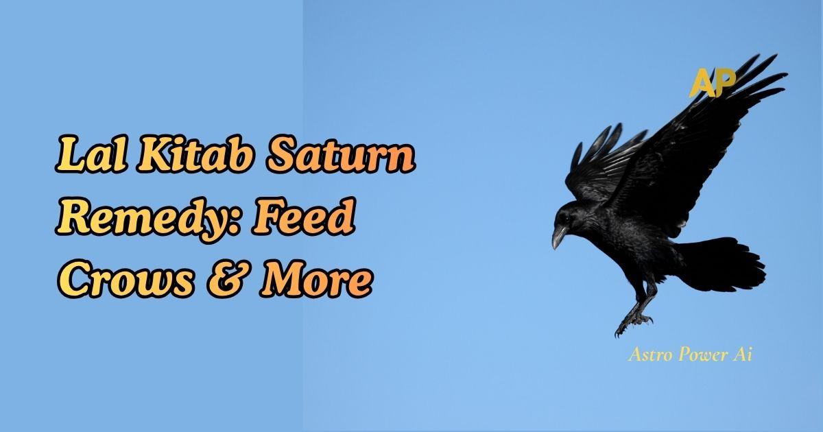 Lal Kitab Saturn Remedy: Feed Crows & More