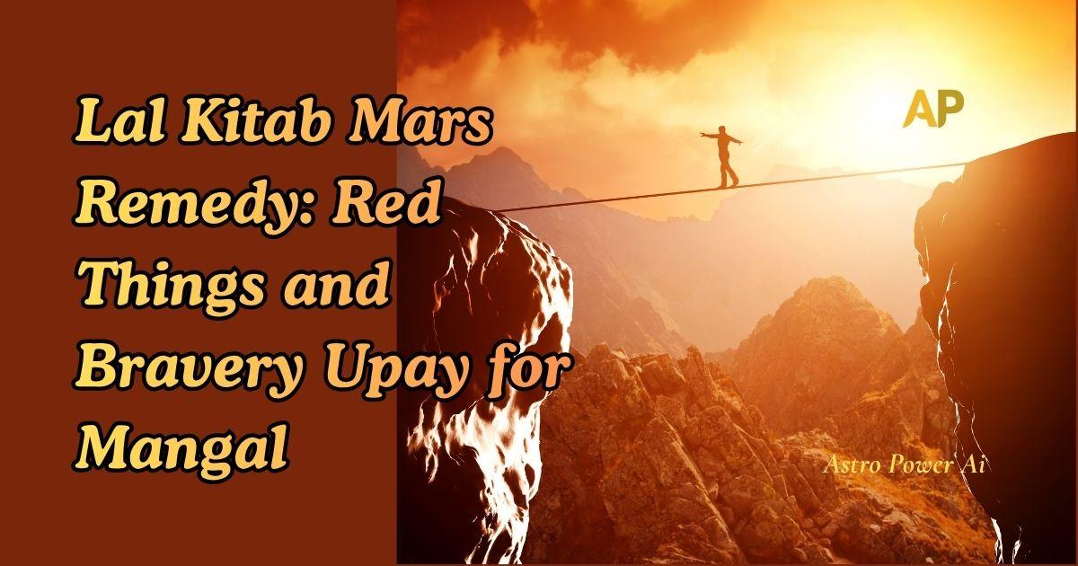 Lal Kitab Mars Remedy: Red Things and Bravery Upay for Mangal