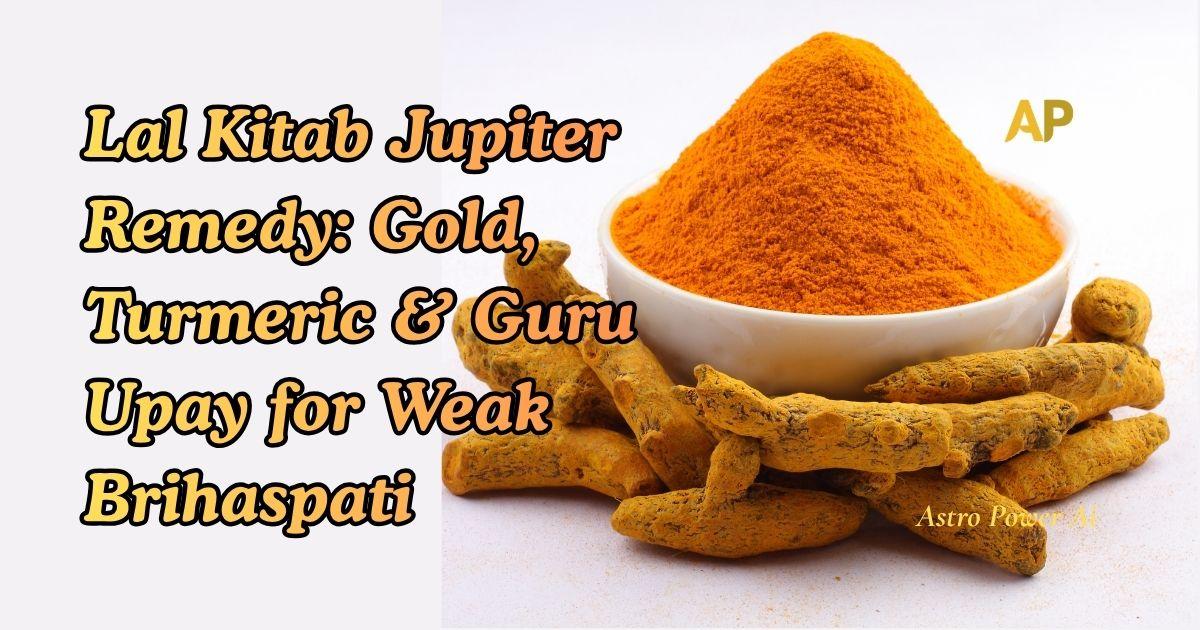 Lal Kitab Jupiter Remedy: Gold, Turmeric & Guru Upay for Weak Brihaspati