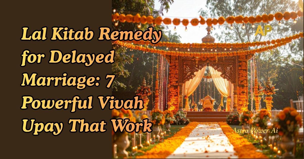 Lal Kitab Remedy for Delayed Marriage: 7 Powerful Vivah Upay That Work