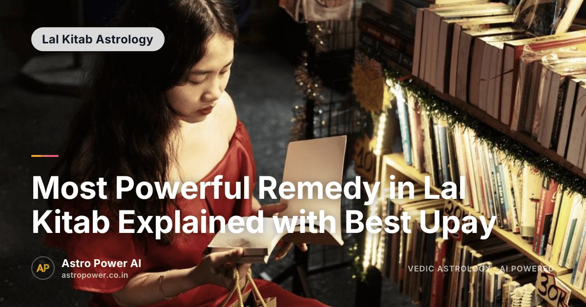 Most Powerful Remedy in Lal Kitab Explained with Best Upay