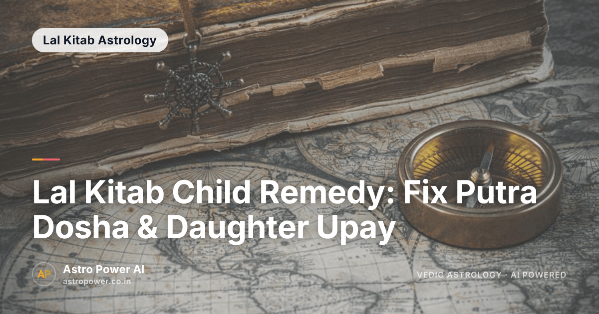 Lal Kitab Child Remedy: Fix Putra Dosha & Daughter Upay