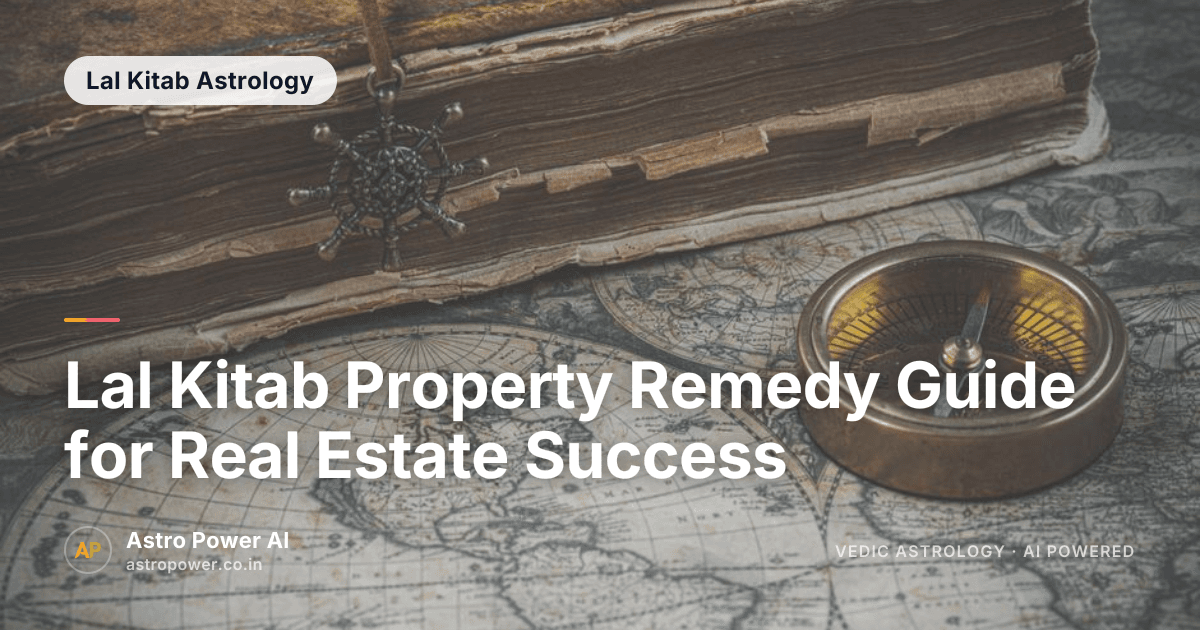 Lal Kitab Property Remedy Guide for Real Estate Success